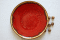 Czerwona patera ceramiczna